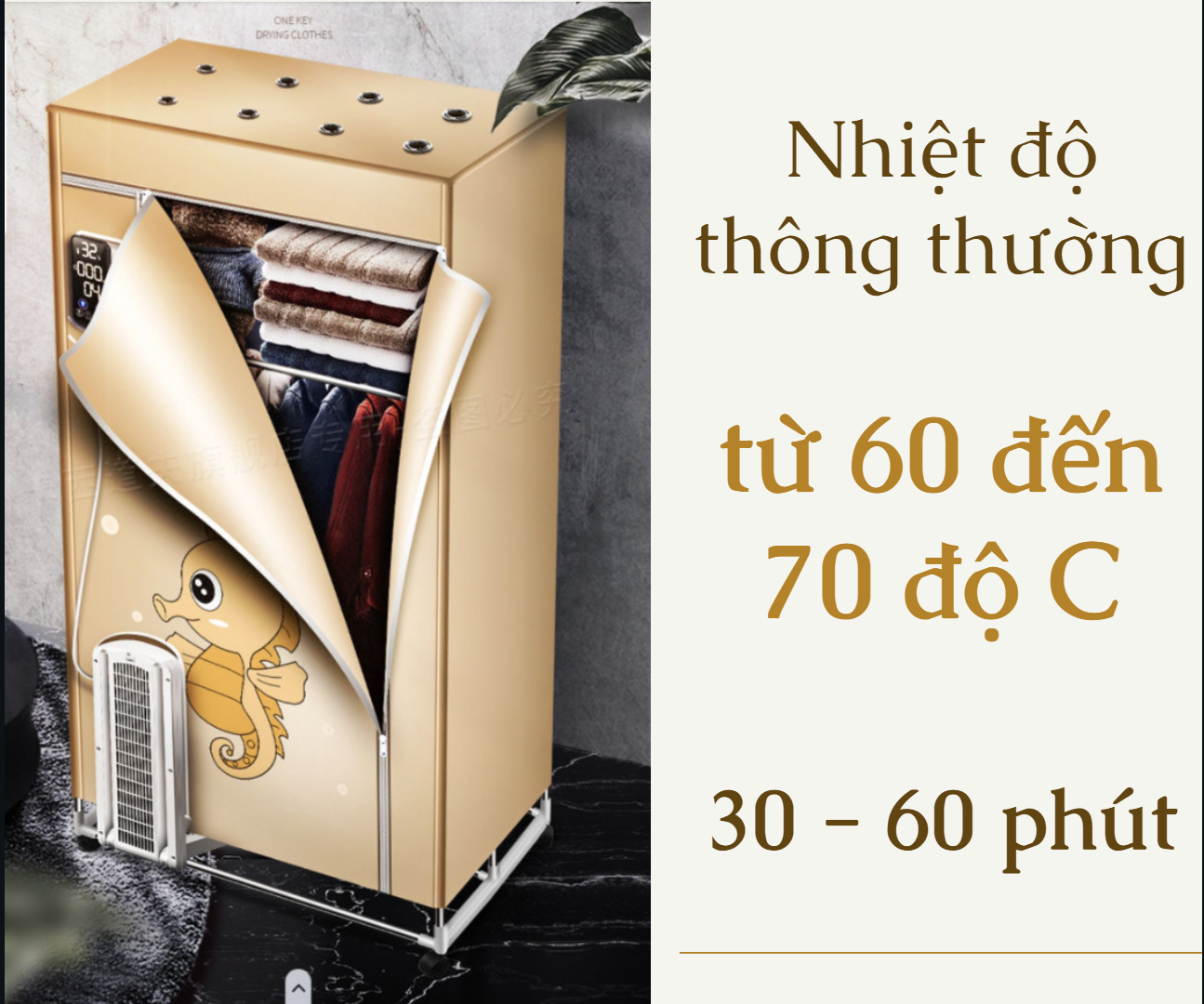 Nhiệt độ của máy sấy quần áo