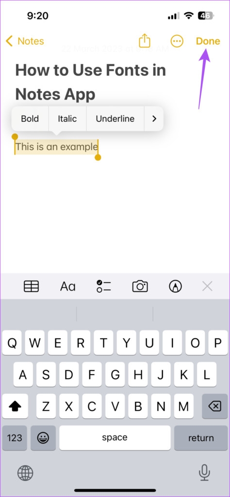 Hướng dẫn thay đổi kiểu phông chữ trong ứng dụng ghi chú trên iPhone, iPad và Mac (5)