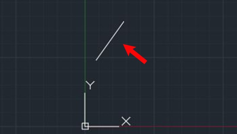 Nhập tọa độ tuyệt đối trong CAD (Bước 4)