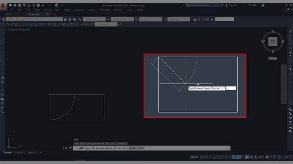 Nhập vào lệnh C và nhấn Enter