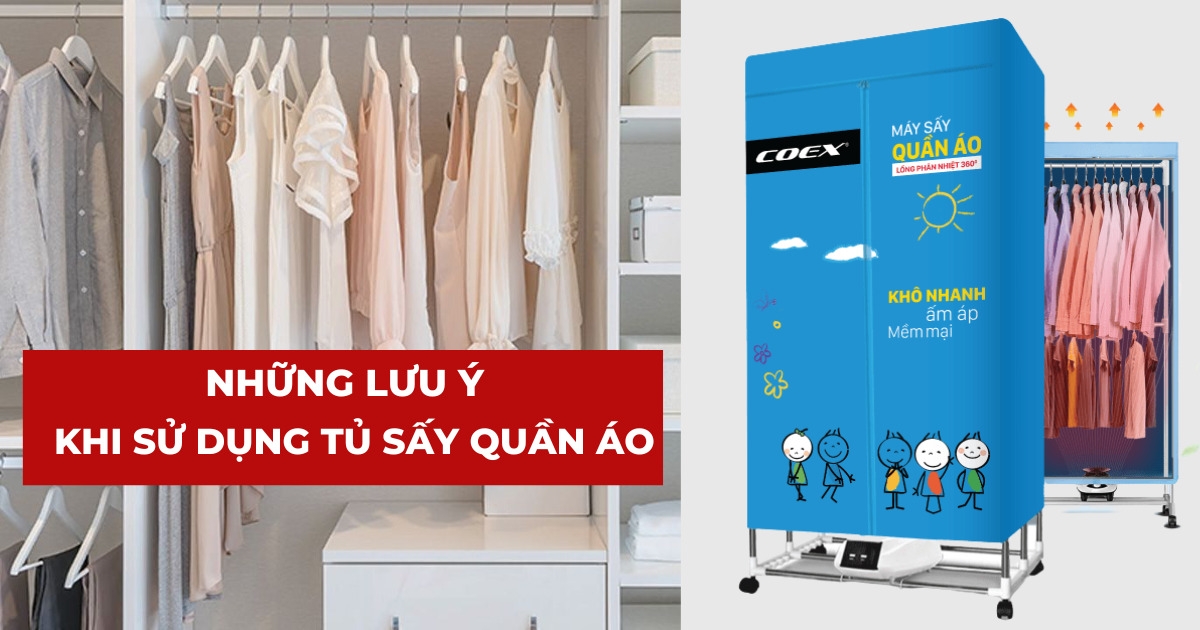 Một số lưu ý để sử dụng máy sấy quần áo không bị nhăn