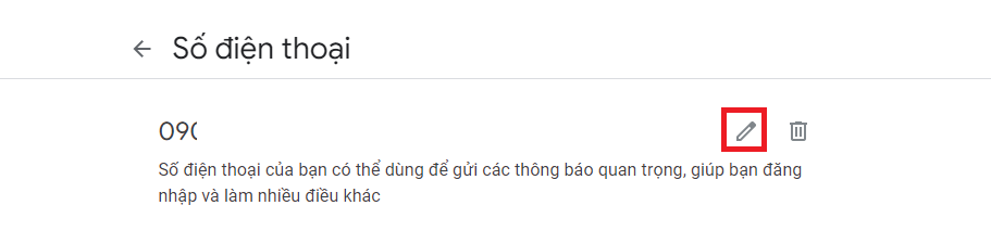 Nhấp vào biểu tượng cây bút