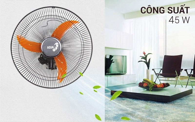 Cách sử dụng quạt treo tường: Chọn quạt có công suất phù hợp 