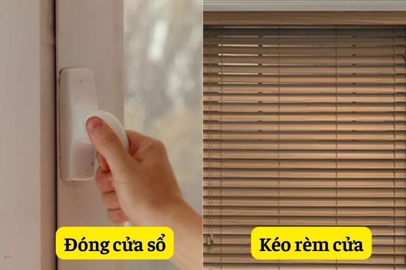 Cách sử dụng quạt treo tường: Hạn chế mở cửa sổ trong khi bật quạt vào buổi trưa