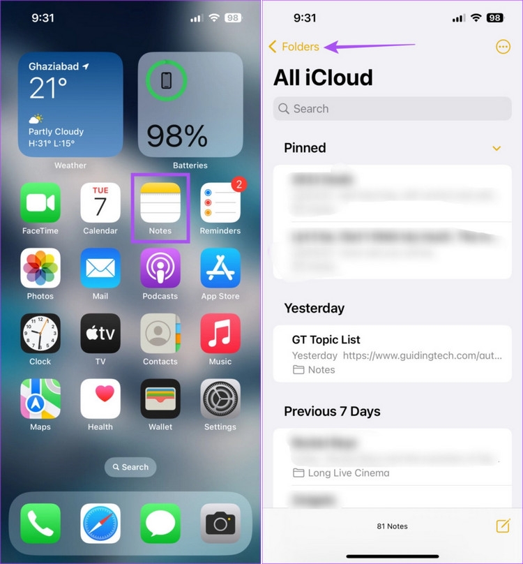 Mẹo sử dụng Thư mục thông minh trong ứng dụng Ghi chú trên iPhone, iPad và Mac (1)