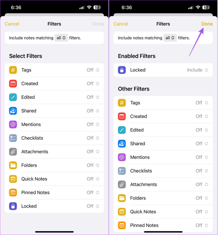 Mẹo sử dụng Thư mục thông minh trong ứng dụng Ghi chú trên iPhone, iPad và Mac (3)