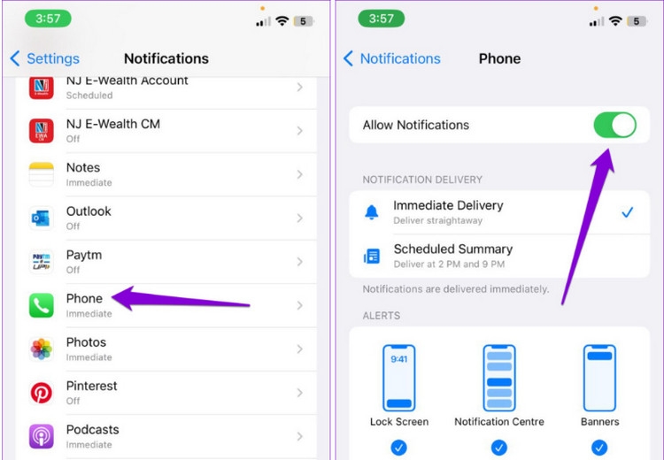 Mách bạn khắc phục thông báo cuộc gọi nhỡ không hiển thị trên iPhone (3)