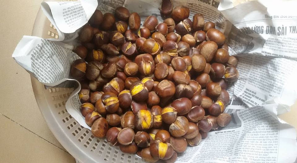 Nướng hạt dẻ bằng lò vi sóng bước 4