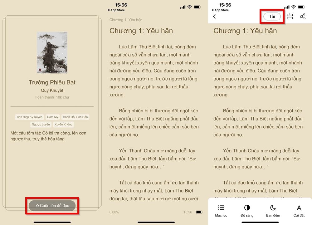 Cách tải và đọc tiểu thuyết trên iPhone 3