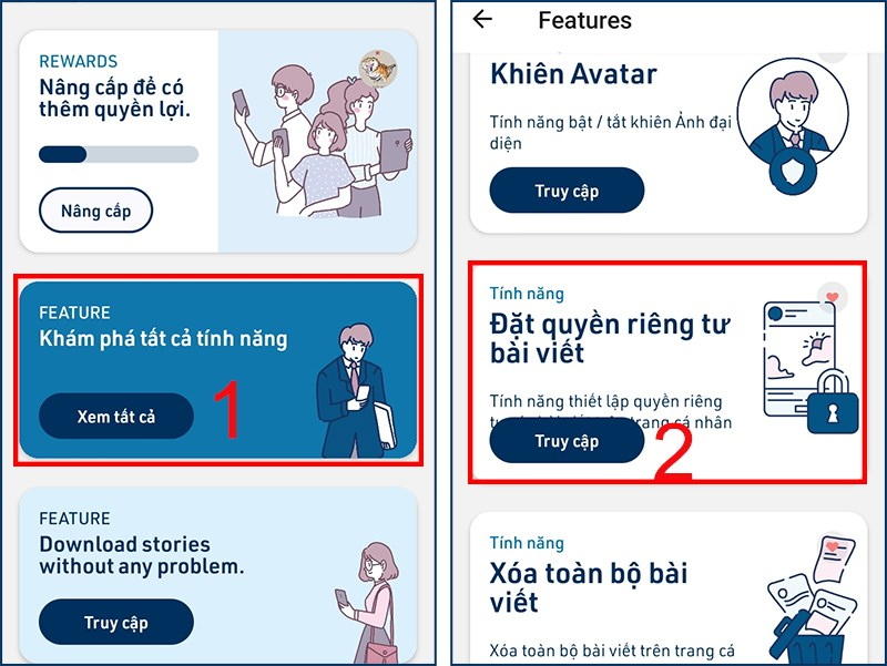 Thiết lập cài đặt