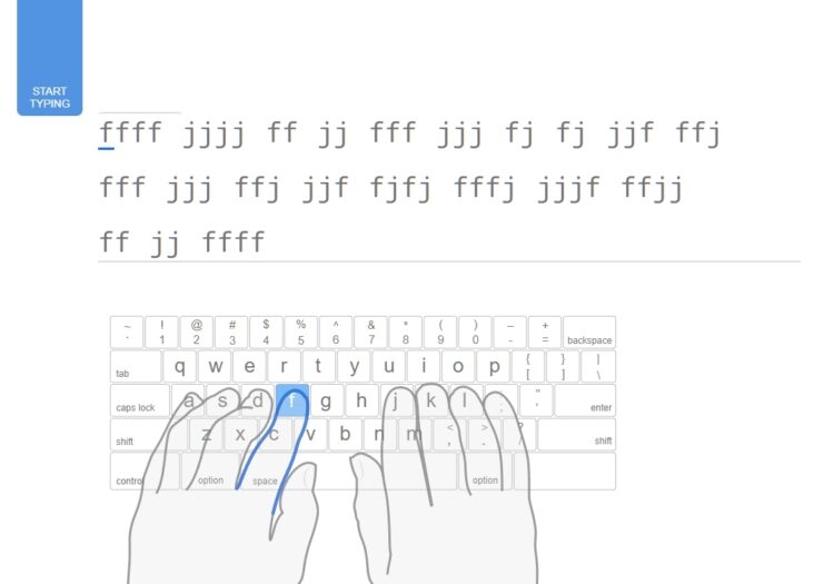 Giao diện Typing Club