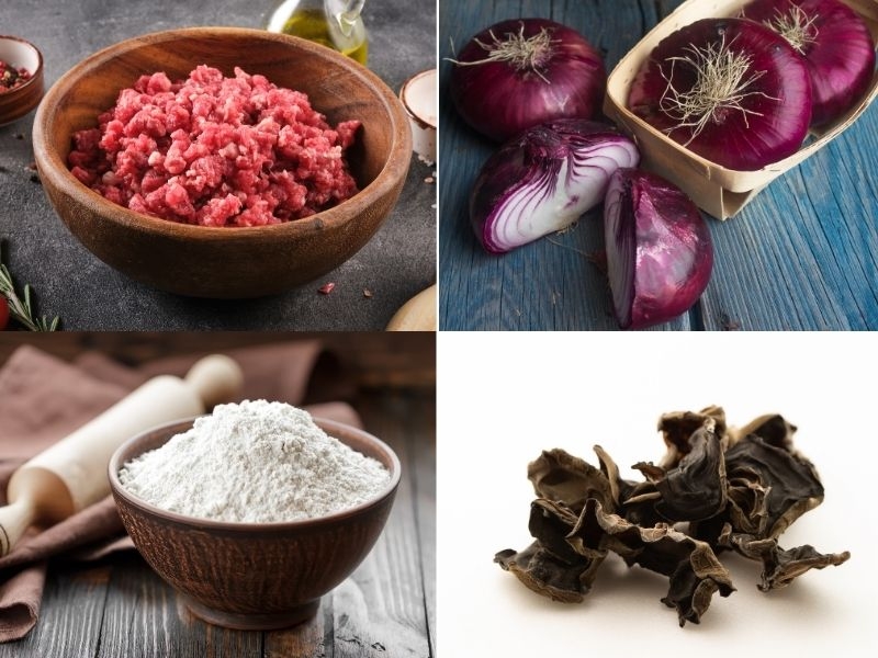 Nguyên liệu làm bánh cuốn