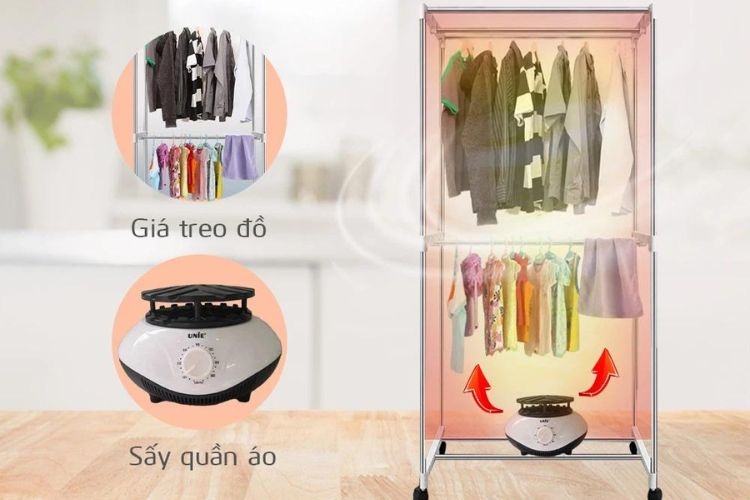 Máy sấy quần áo hãng nào tốt: Máy sấy quần áo Unie
