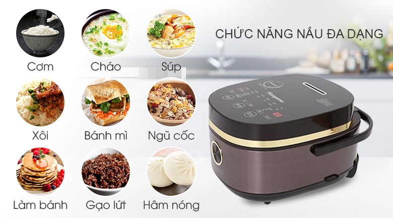 Nồi cơm điện tử có nhiều chế độ nấu khác nhau