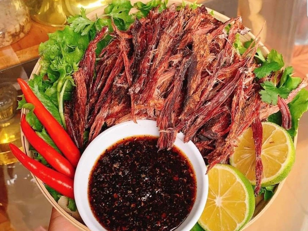 cách làm thịt trâu khô bằng lò vi sóng bước 4