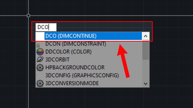 Sử dụng lệnh DIM liên tục trong CAD (Bước 1)