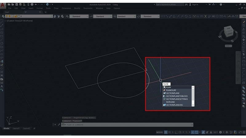 Sửa lỗi con trỏ chuột trong CAD bị nghiêng (Bước 1)
