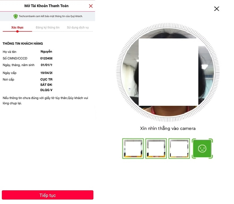 Mở tài khoản Techcombank online (Ảnh 4)