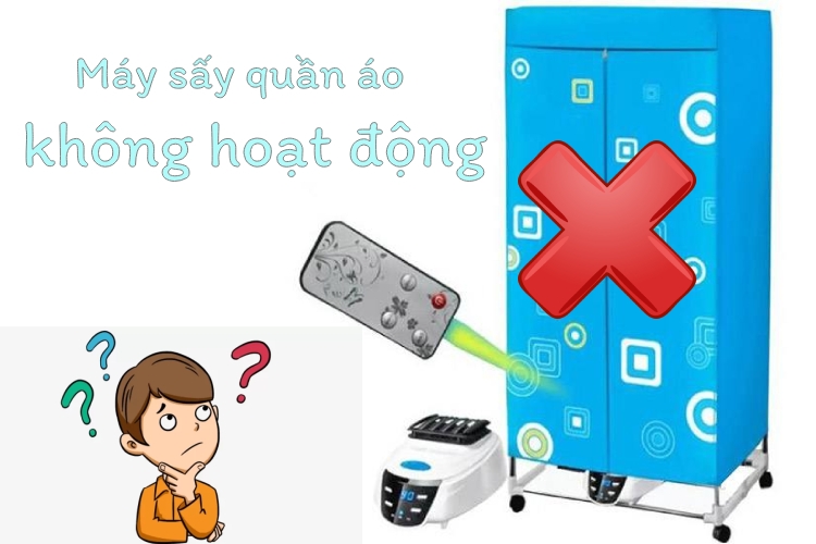 Máy sấy quần áo không hoạt động