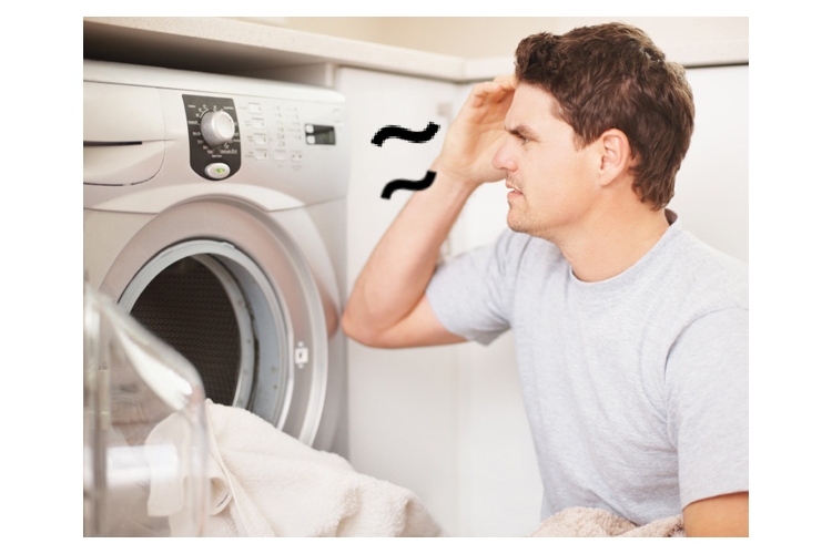 Máy sấy quần áo kêu to, rung lắc mạnh khi hoạt động