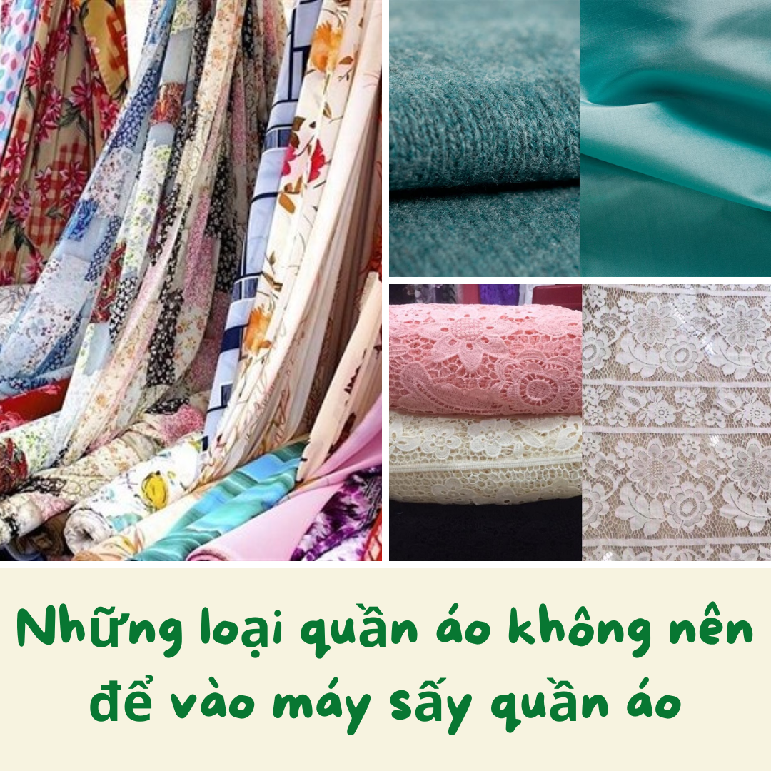 Chia sẻ những loại quần áo không nên để vào máy sấy quần áo