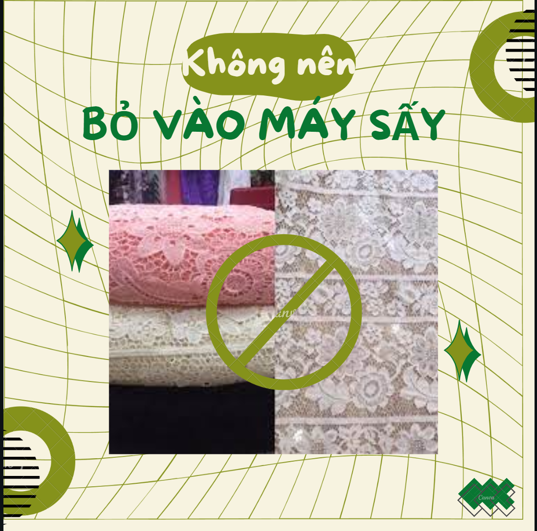 không phải bất cứ loại áo quần nào cũng có thể cho vào máy sấy