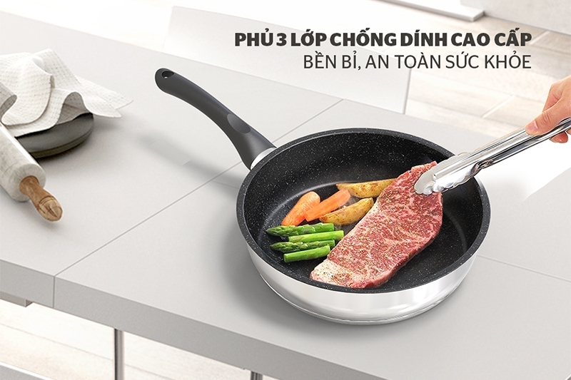 Chảo chống dính Sunhouse có tốt không về mặt chất liệu