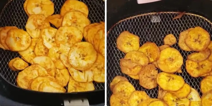 làm chuối sấy bằng nồi chiên không dầu hình 3