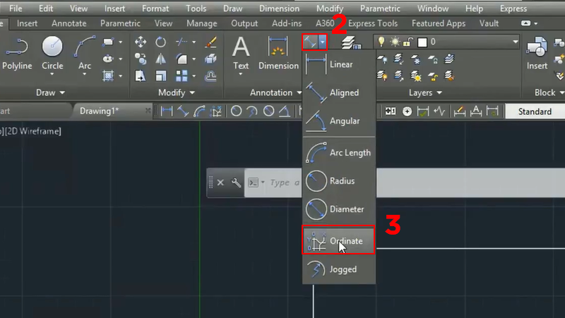 Cách vẽ lưới tọa độ trong CAD (Bước 2)