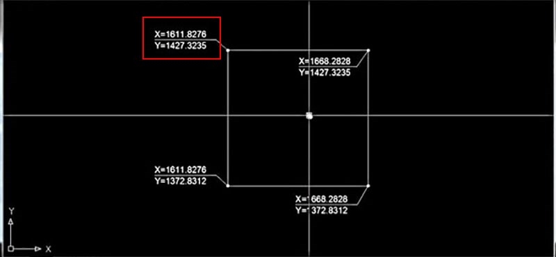 Cách vẽ lưới tọa độ trong CAD (Bước 4)