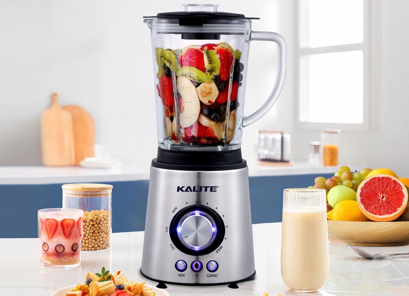 Máy xay sinh tố Kalite KEB4171 có thể nghiền nhuyễn mọi nguyên liệu, đáp ứng nhu cầu đa dạng của chị em nội trợ