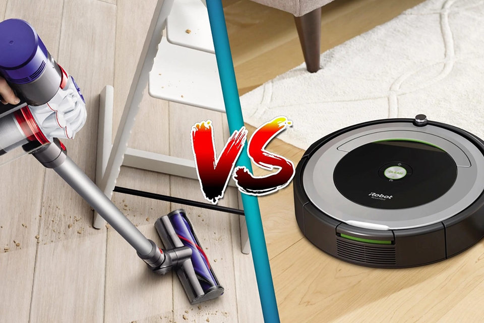 So sánh robot hút bụi và máy hút bụi (Ảnh 1)