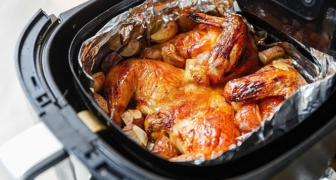 Nướng vịt bằng nồi chiên không dầu