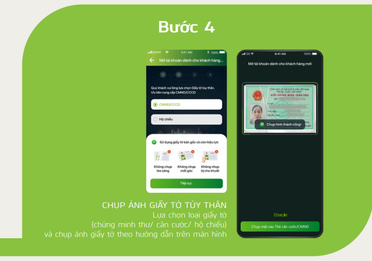 Hướng dẫn mở tài khoản Vietcombank (Bước 4)