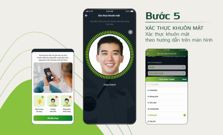 Hướng dẫn mở tài khoản Vietcombank (Bước 5)