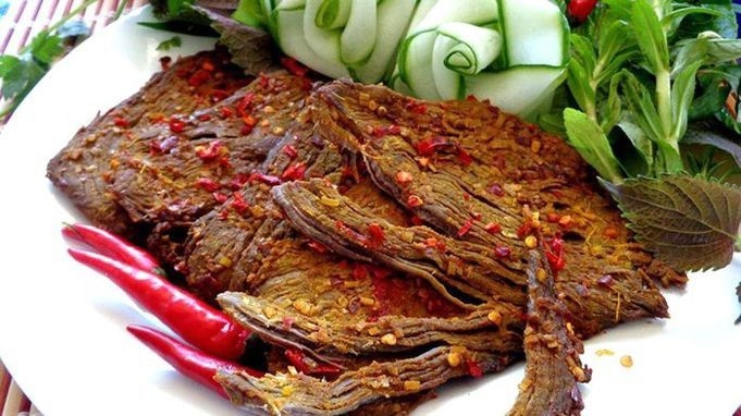cách làm thịt bò khô miếng bằng lò vi sóng hình 5