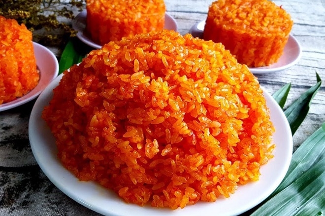 cách nấu xôi gấc bằng lò vi sóng hình 3