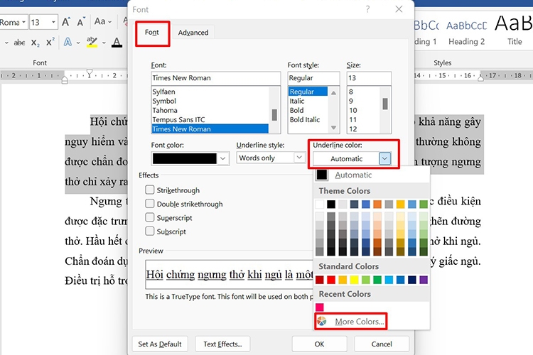 Chia sẻ 3 cách gạch chân trong Word đơn giản (hình 13)