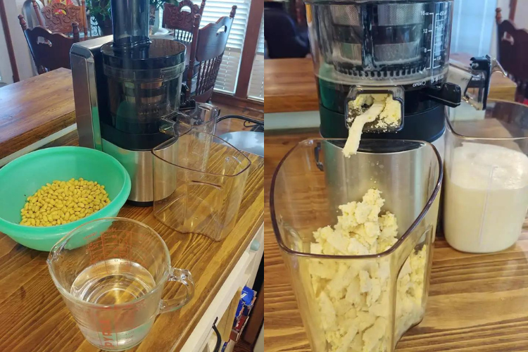 Cách làm sữa đậu nành bằng máy ép chậm (Ảnh 3)