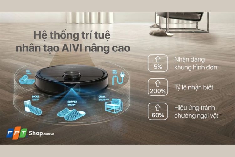 Robot hút bụi ecovacs phân khúc cao cấp - Ecovacs Deebot Ozmo T8 Aivi