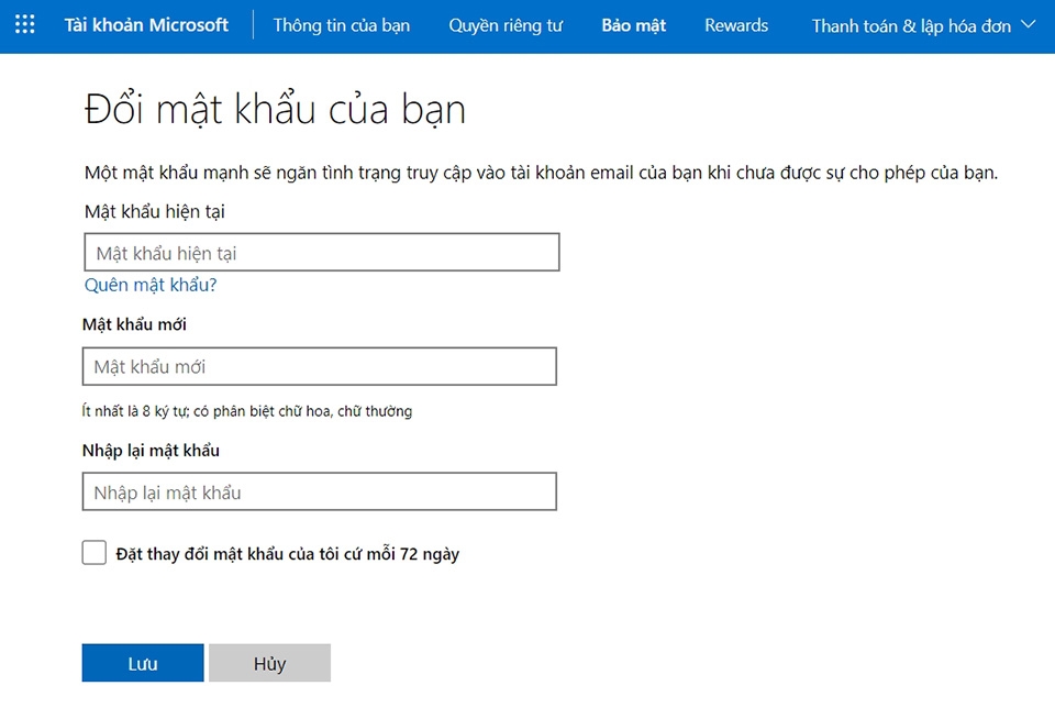 Đổi mật khẩu Microsoft Teams - Ảnh 05