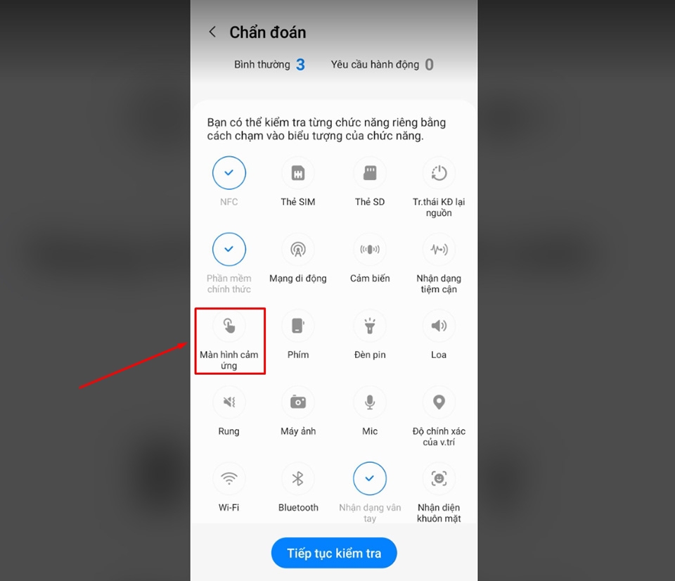 Kiểm tra màn hình Samsung - Ảnh 04