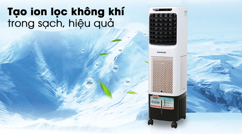 Quạt điều hòa Sunhouse SHD7713 giúp tạo ion, lọc không khí cực hiệu quả