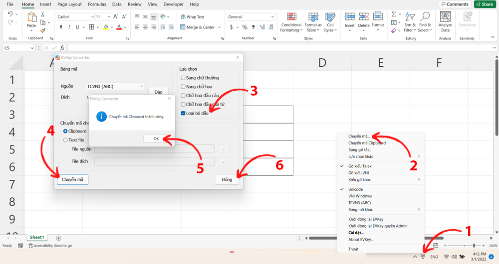 Mách bạn cách bỏ dấu trong Excel nhanh chóng và dễ làm 2