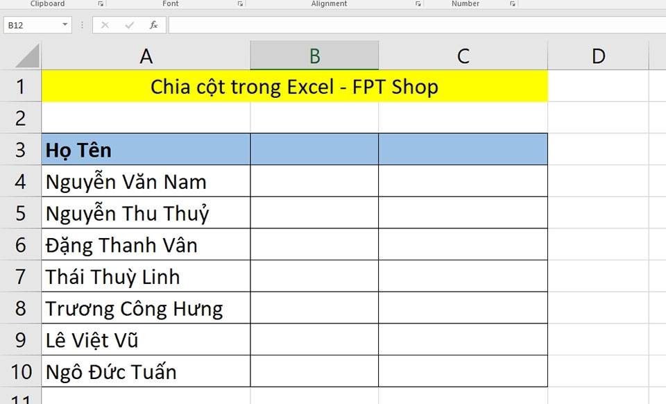 Chia cột trong Excel - Ảnh 07