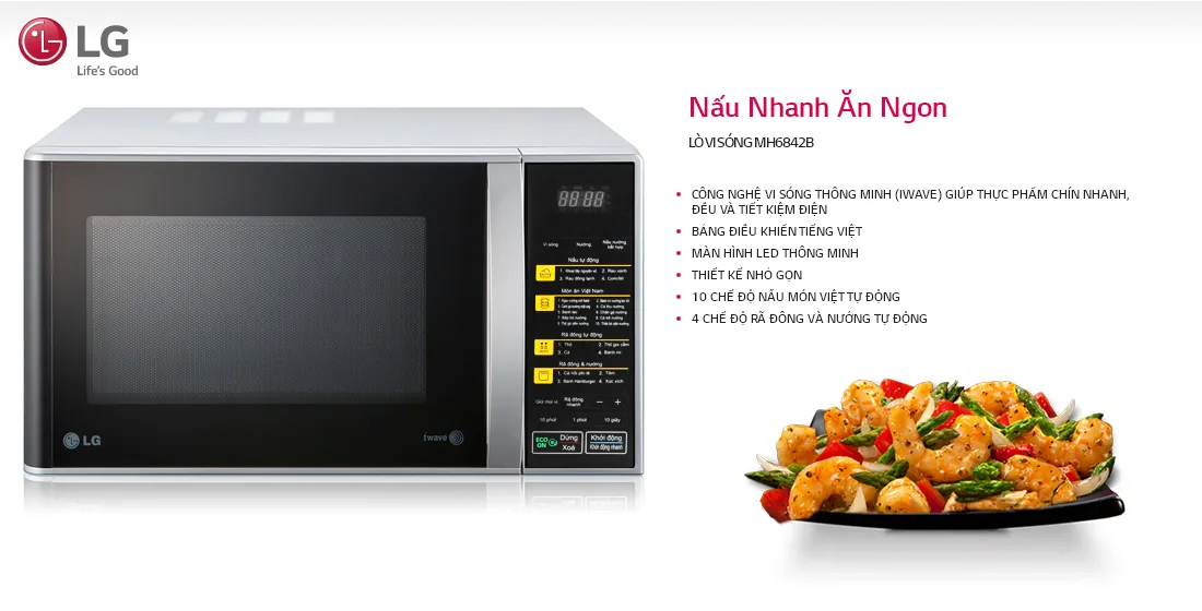 Nên mua lò vi sóng có nướng của hãng nào: LG