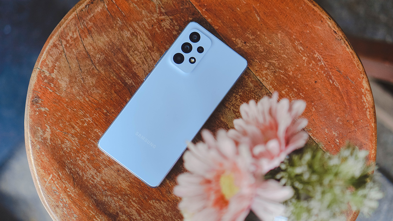 Màu xanh dương nhạt trên Galaxy A53