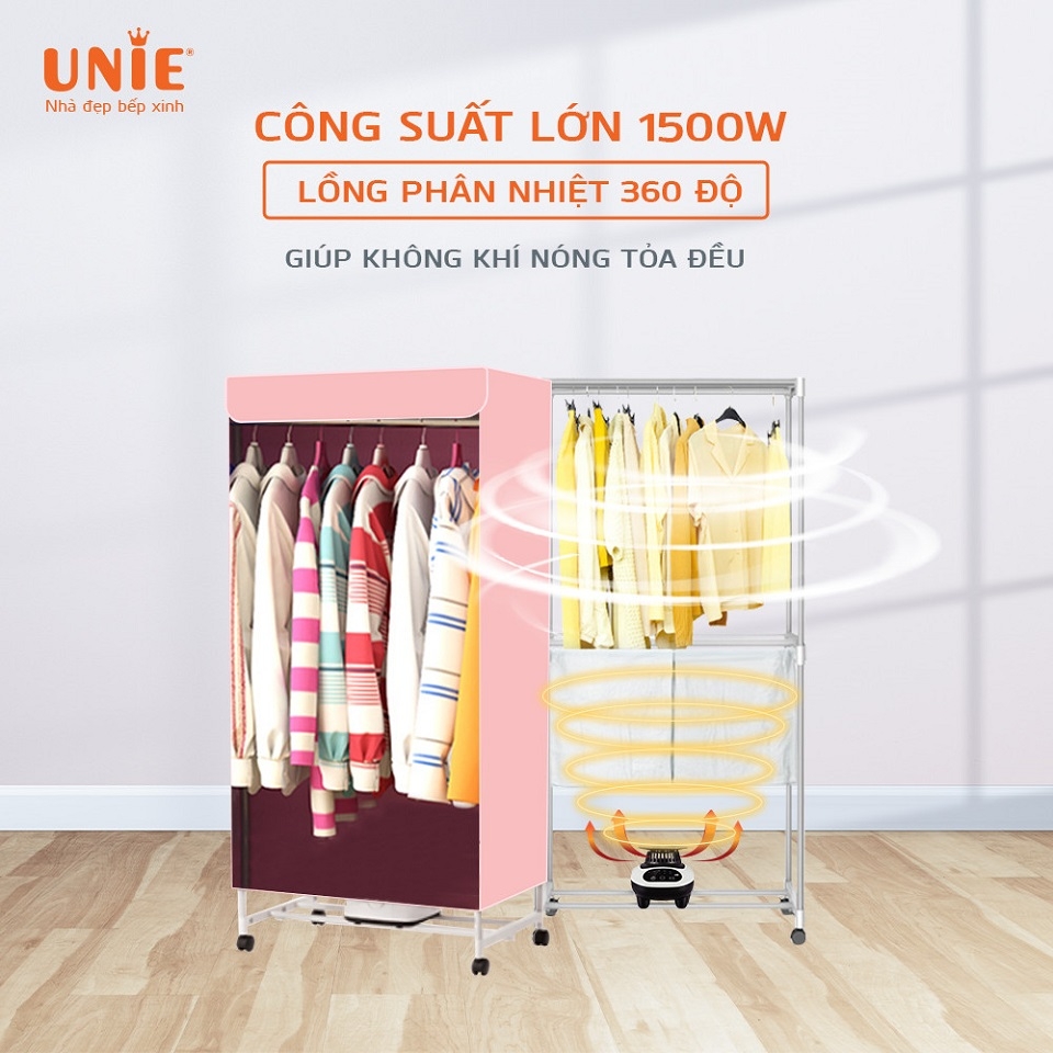 Máy sấy quần áo cao cấp: UNIE UE-666