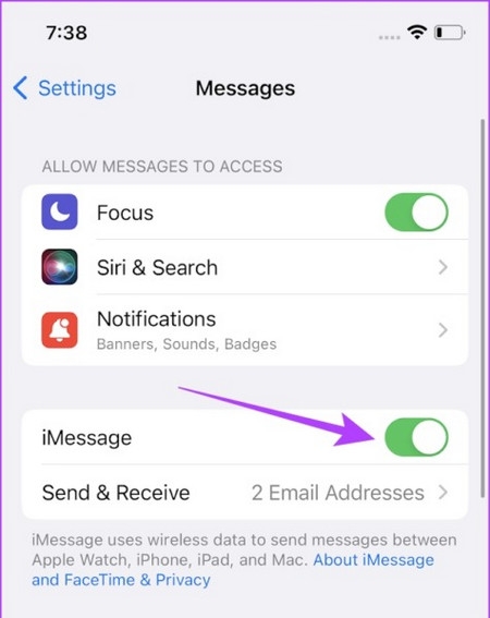 Mẹo sửa lỗi chuyển tiếp tin nhắn văn bản không hiển thị trên iPhone (5)