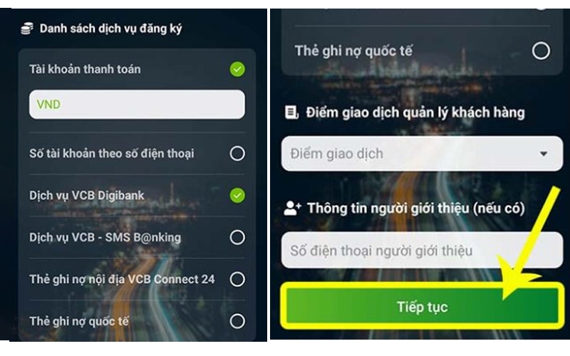 Đăng ký chuyển tiền Vietcombank (Ảnh 5)